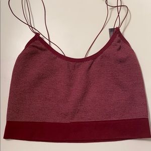 Red crop top / bralette